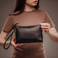 Косметичка жіноча (cbag) чорна матова